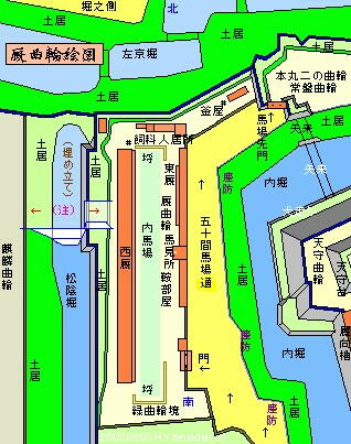 厩曲輪図 厩曲輪図
