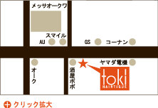 TOKI ライブリー店 アクセスマップ